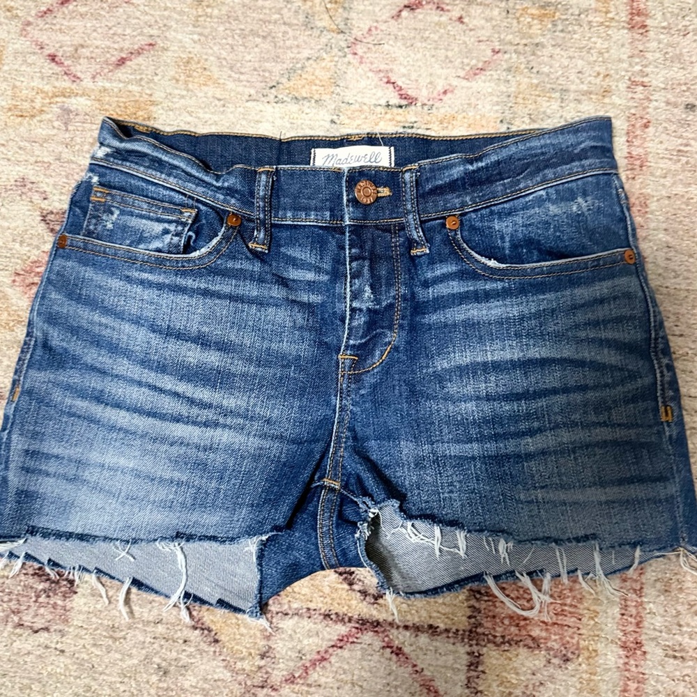 Madewell Skinny Skinny Cutoff Denim Shorts Size 27